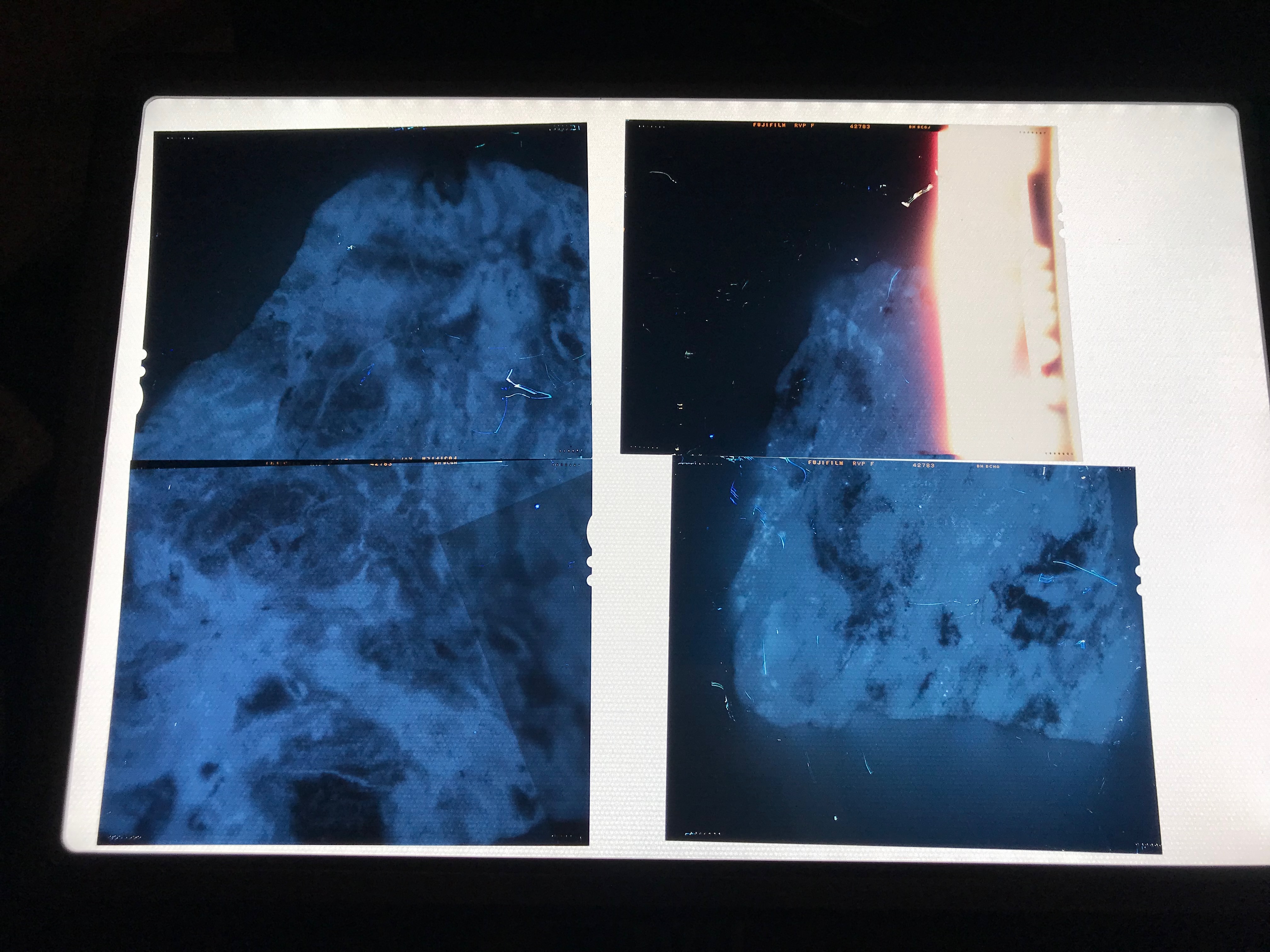 Toshie Takeuchi, autoradiography of uranium samples, slides group 1